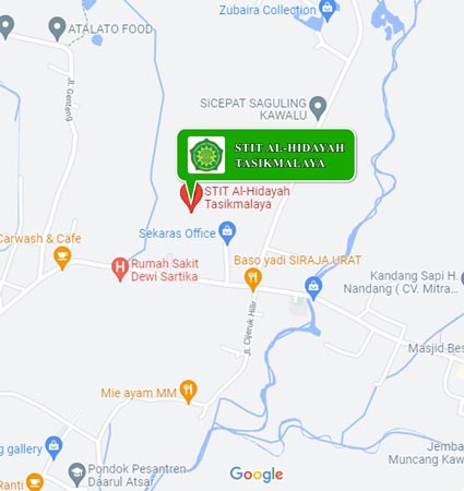 Map Location (Google Map) Al-Hidayah Tasikmalaya Islamic College of Religion Nomor